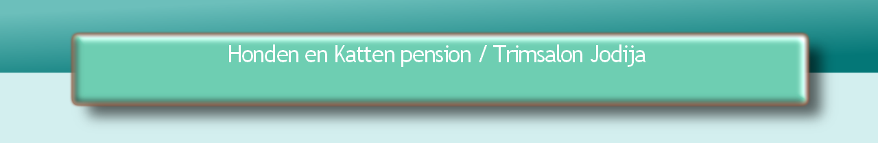 Honden en Katten pension / Trimsalon Jodija 